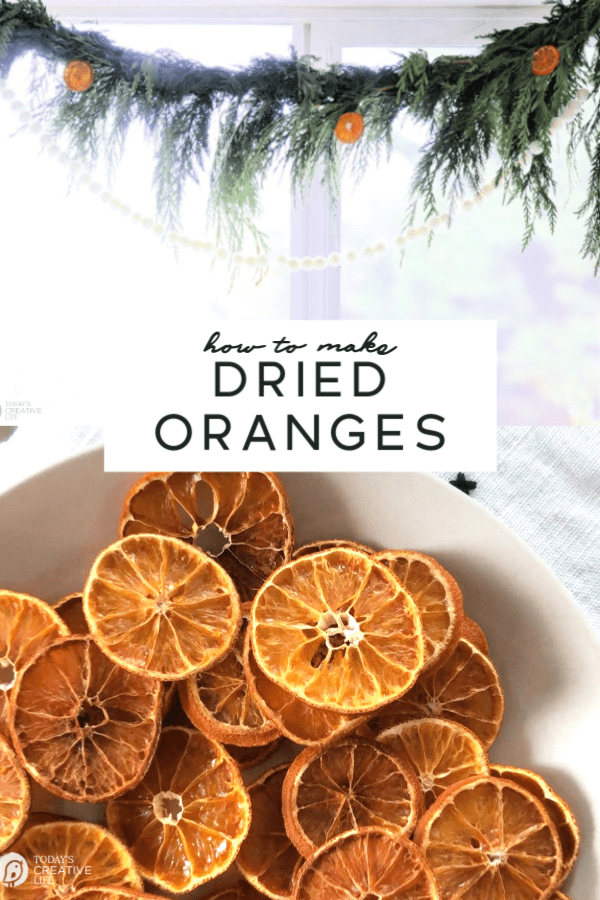 Photo collage with dried orange slices