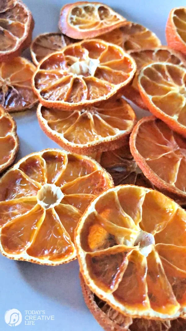 Dried Oranges in a cluster