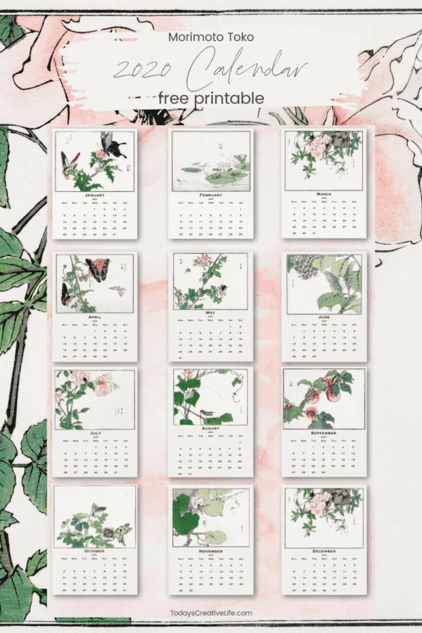 2020 Calendar Photo collage 