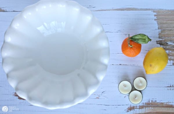 supplies for citrus centerpiece