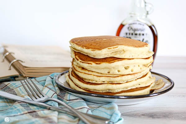 Stack of Buttermilk pancakes