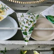 DIY Botanical Paper Banner