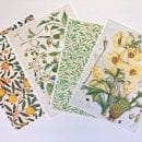 printer paper with botanical patterns