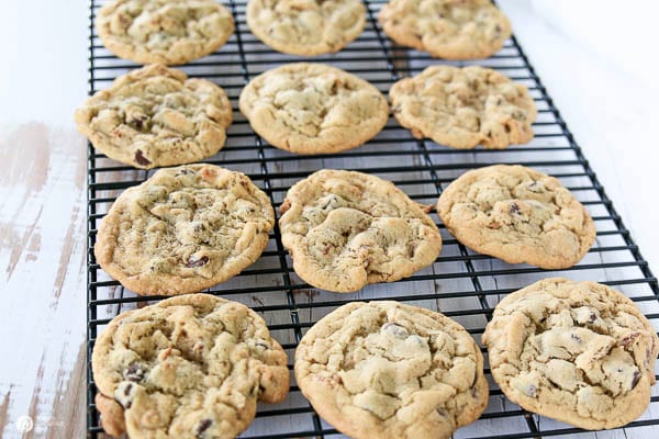 Cookies on a cooling rack