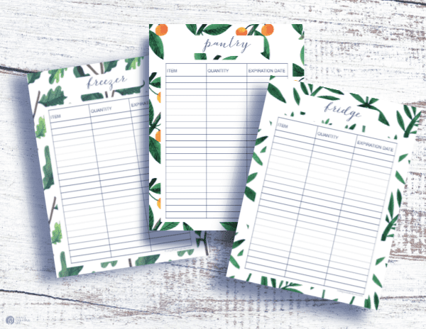 inventory printables for your kitchen