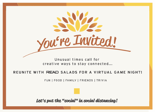 Invitation for Virtual Trivia Game Night