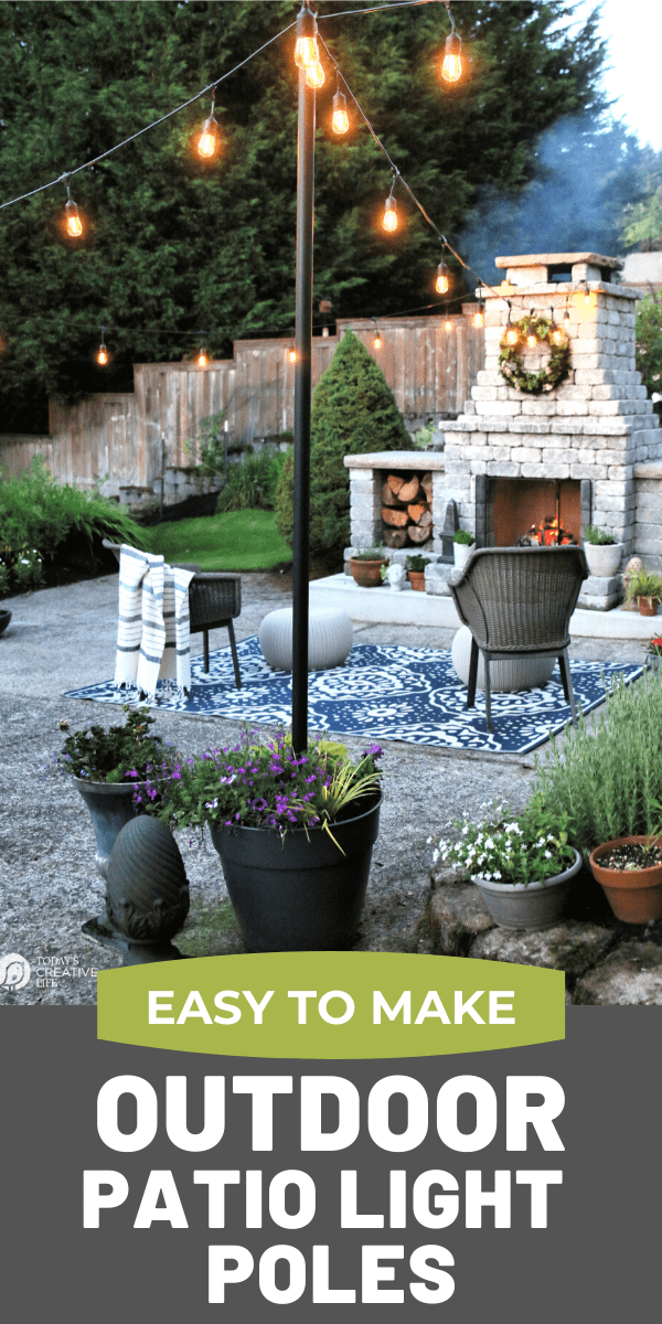 Poles For Outdoor Lights Today S Creative Life - Patio String Light Pole Ideas