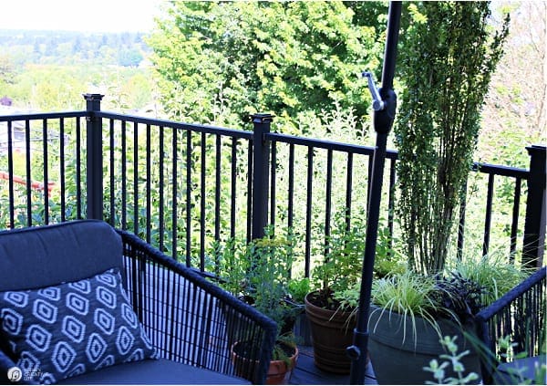 Deck Railing Black aluminum