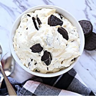 Oreo Fluff Dessert in a bowl