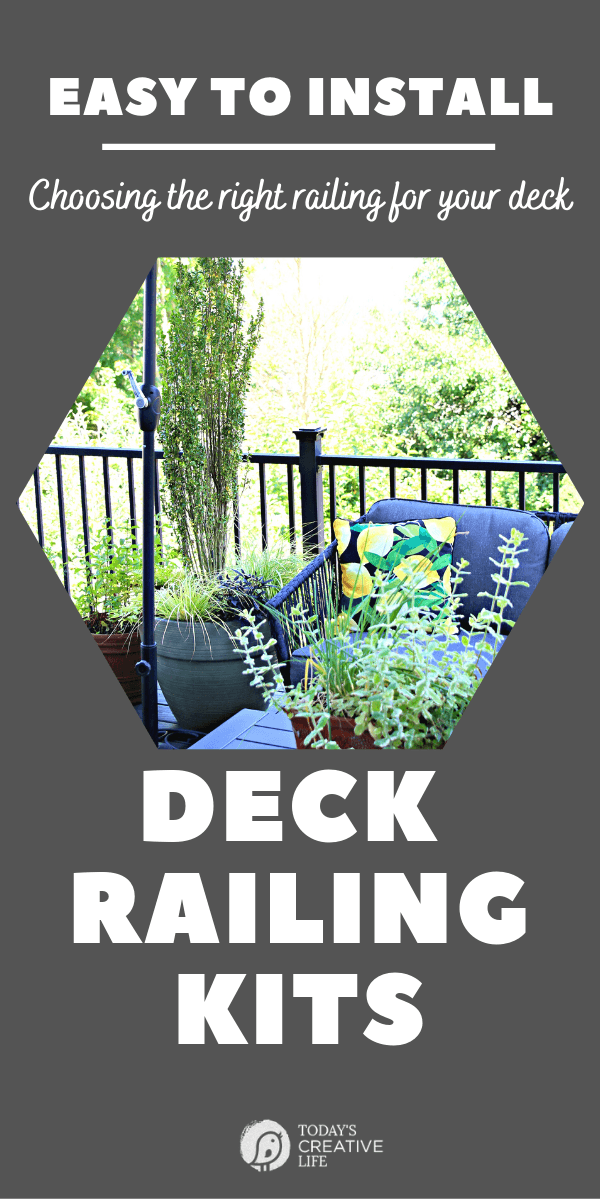 Photo collage with photo of deck with plants