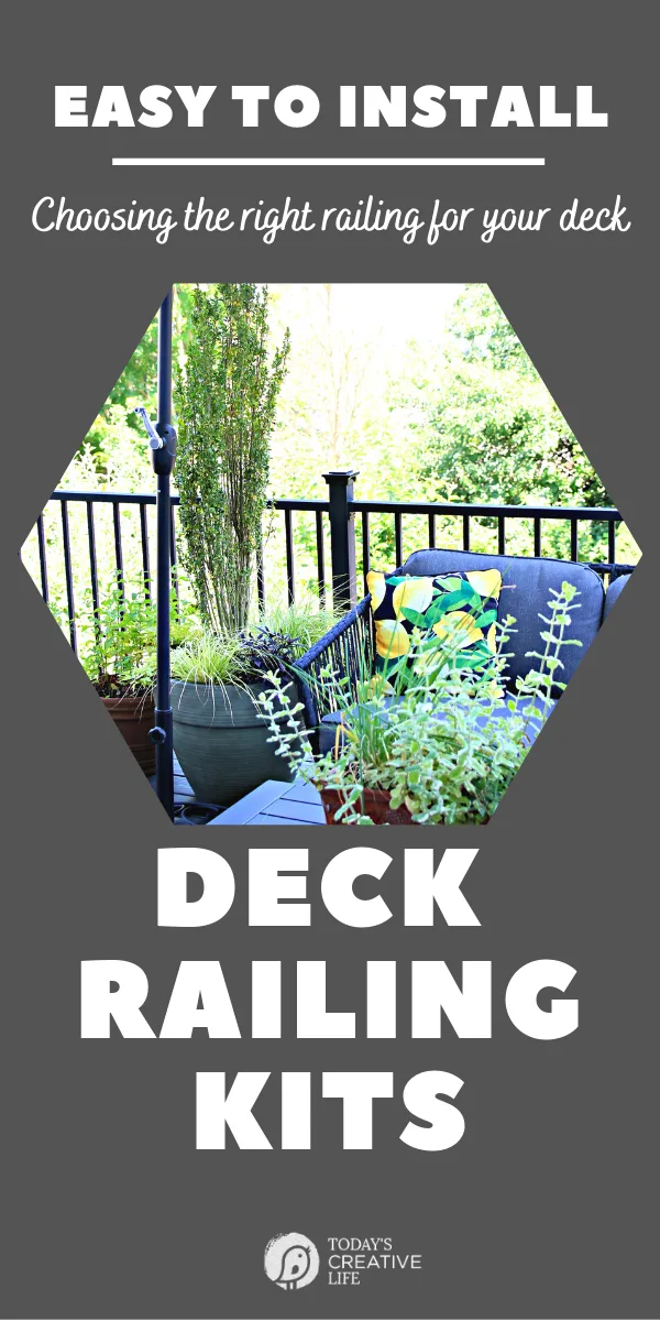 Photo collage with photo of deck with plants