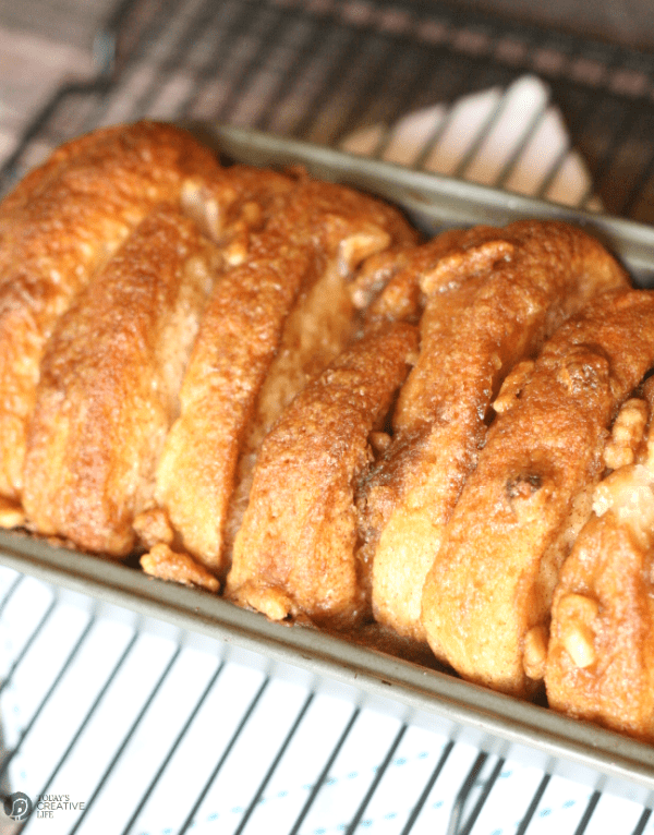 Loaf of golden monkey bread