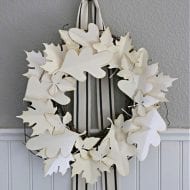DIY Paper Leaf Wreath