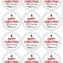 a sheet of round gift labels with stovetop potpourri