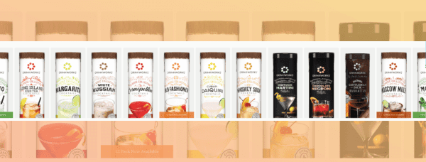 drinkworks drink pod flavors lined up