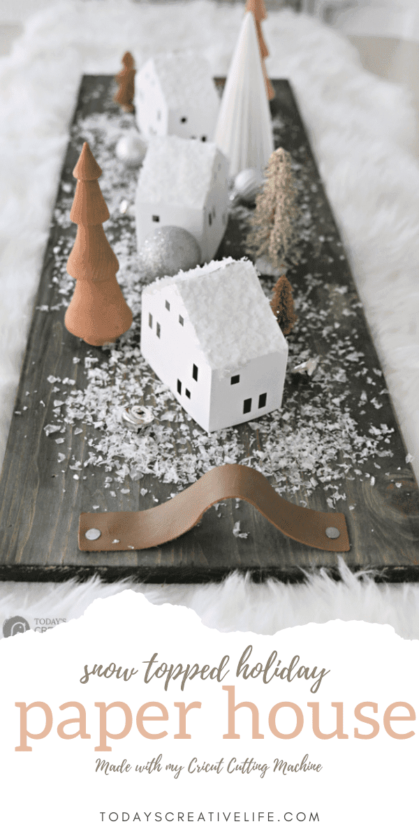 Make a Paper House with Your Cricut - Paper Glitter Glue