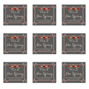 square labels for Poo Pourri 