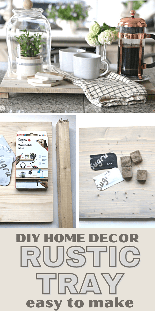 DIY Rustic Home Decor Wood Tray Tutorial