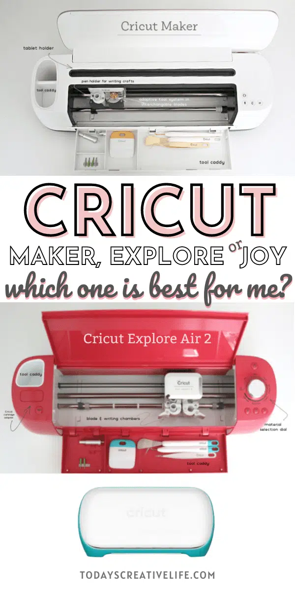 Cricut Maker, Cricut Explore Air 2 and Cricut Joy comparison. What Cricut is Best for Me?