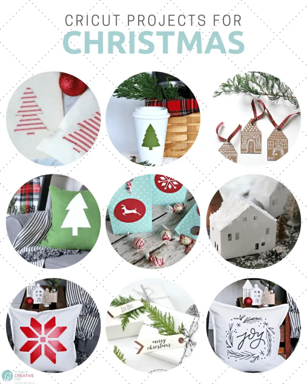 Cricut ideas for Christmas photo collage 