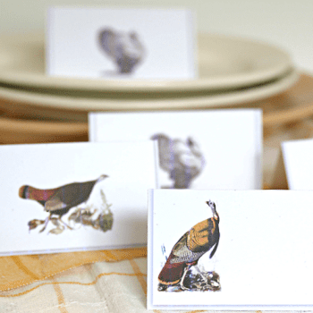 Thanksgiving printable place cards