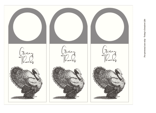 Black and white Turkey sketch for wine tags