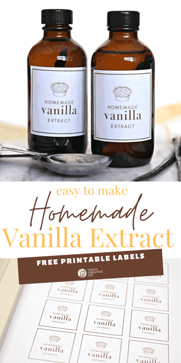 Recipe for Homemade Vanilla Extract - Today's Creative Life