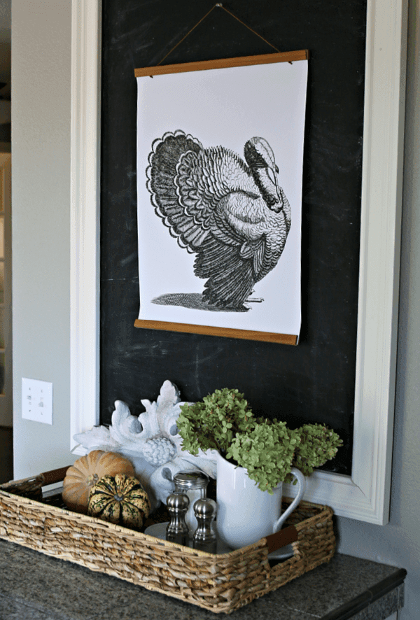 Printable Wall Art for Thanksgiving | poster size turkey image