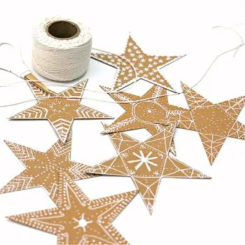 gingerbread stars for making diy Christmas Decor