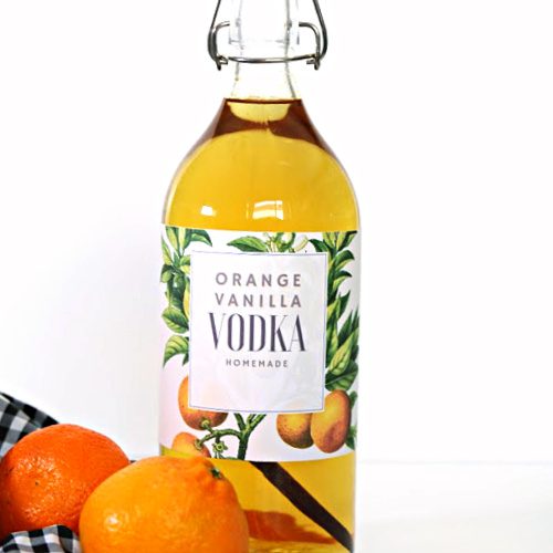 Vanilla orange infused Vodka