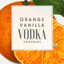 printable label for orange vanilla infused vodka