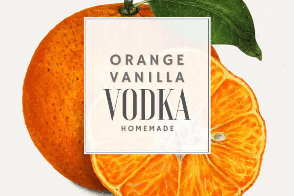 printable label for orange vanilla infused vodka