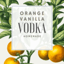 label for vanilla orange vodka