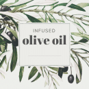 Printable label for infused olive oil.