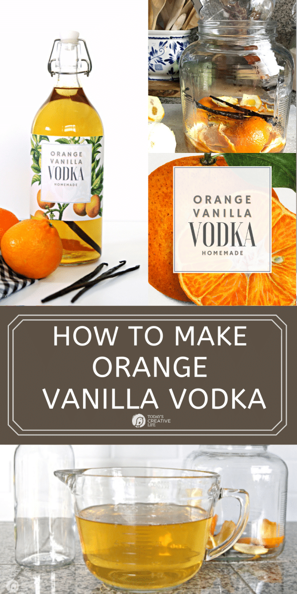 Orange Vanilla Infused Vodka Recipe photo collage 