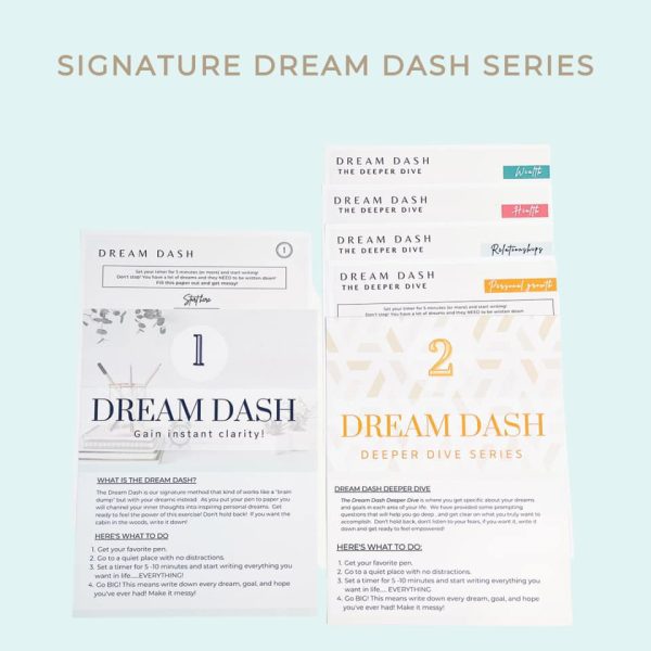 Dream Dash course info for Vision Board Ideas
