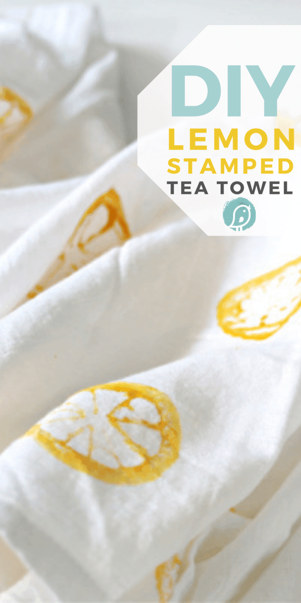 Stamped Tea Towels - Design Improvised