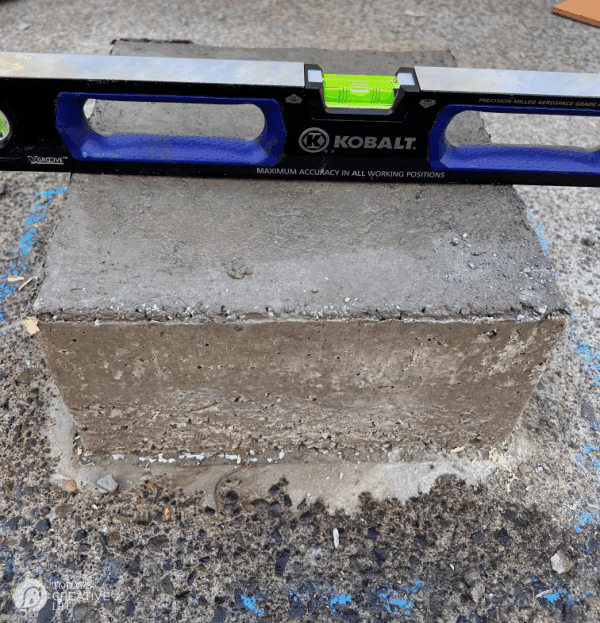 concrete block level