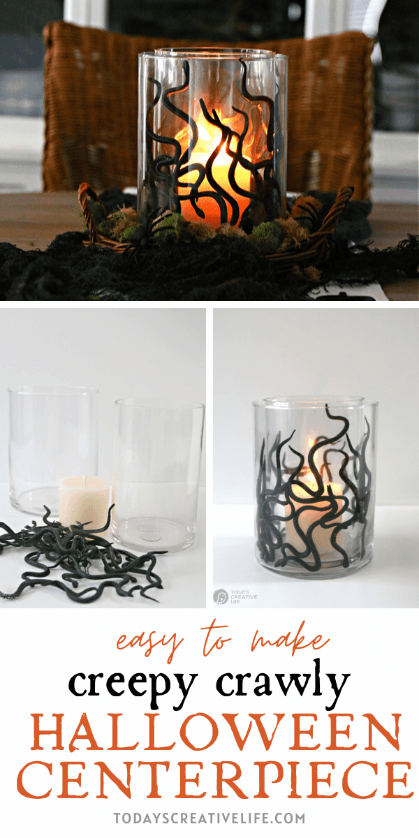 photo collage for DIY Halloween Centerpiece