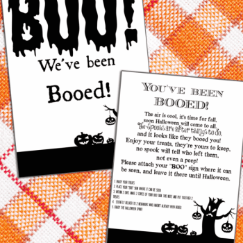 printables with You've been boo'd