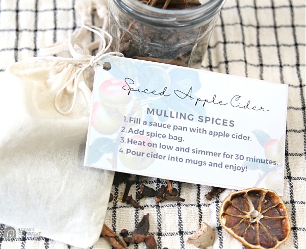 Spice Apple Cider Tags for easy gift giving.
