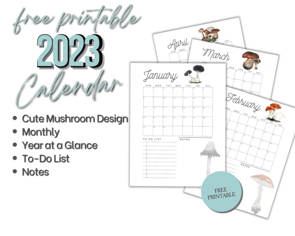 2023 printable calendar with notes and to-do list