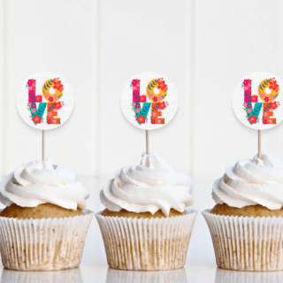 Free Printable Birthday Cupcake Toppers - Make Life Lovely