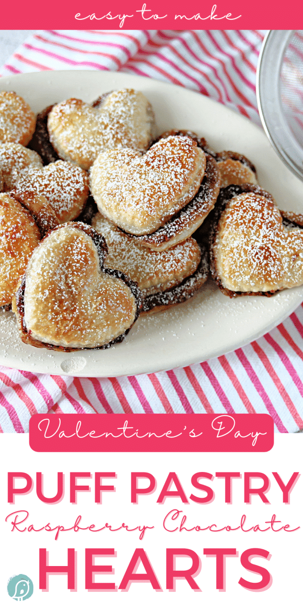 Puff Pastry Dessert Recipe in the shape of hearts