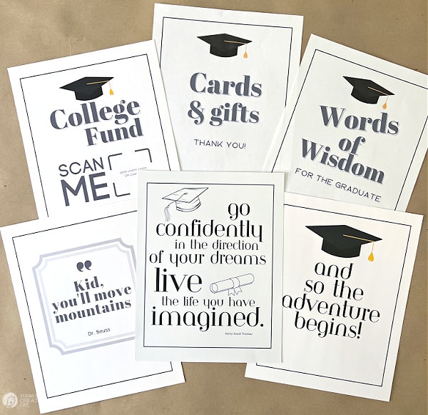 Graduation Inspirational quotes you can print and frame.