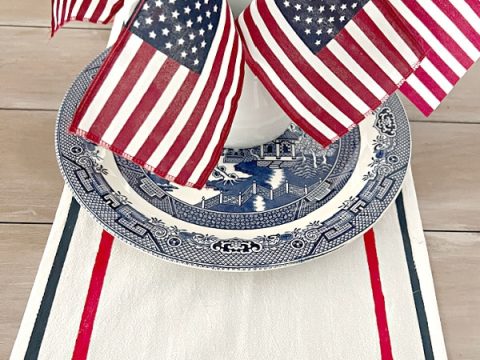 Small Flax - Patriotic prints