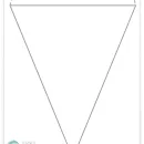 triangle template with fold over top
