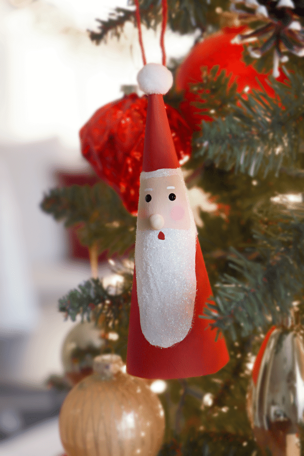Homemade Santa Christmas Ornament