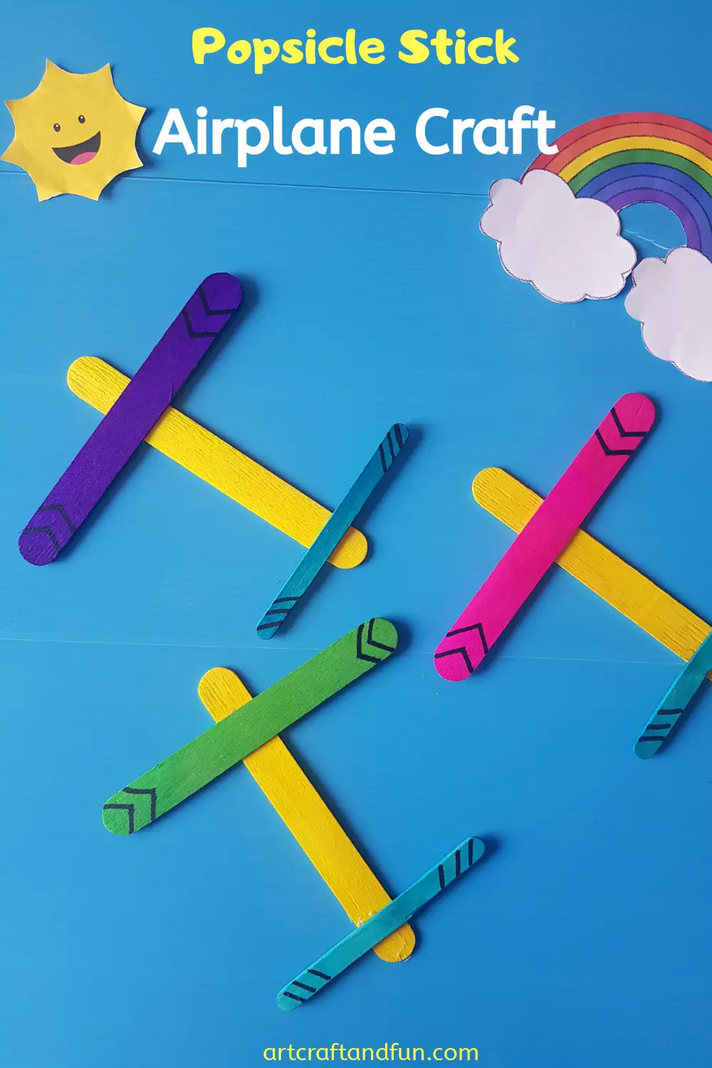 Popsicle Sticks Airplane Craft