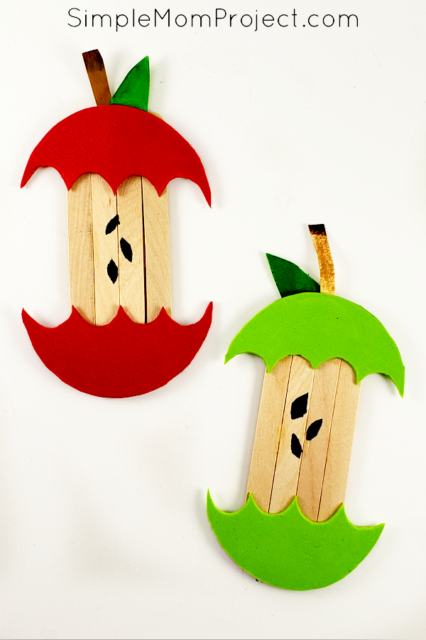Fall Apple Popsicle Stick Craft